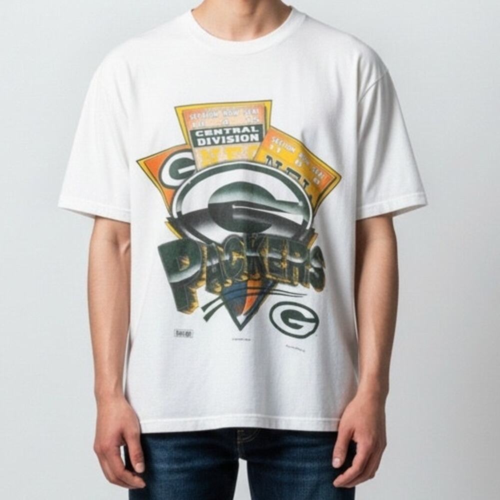 Vintage Green Bay Packers NFL T-Shirt Central Division 1994 Magic Johnson T's